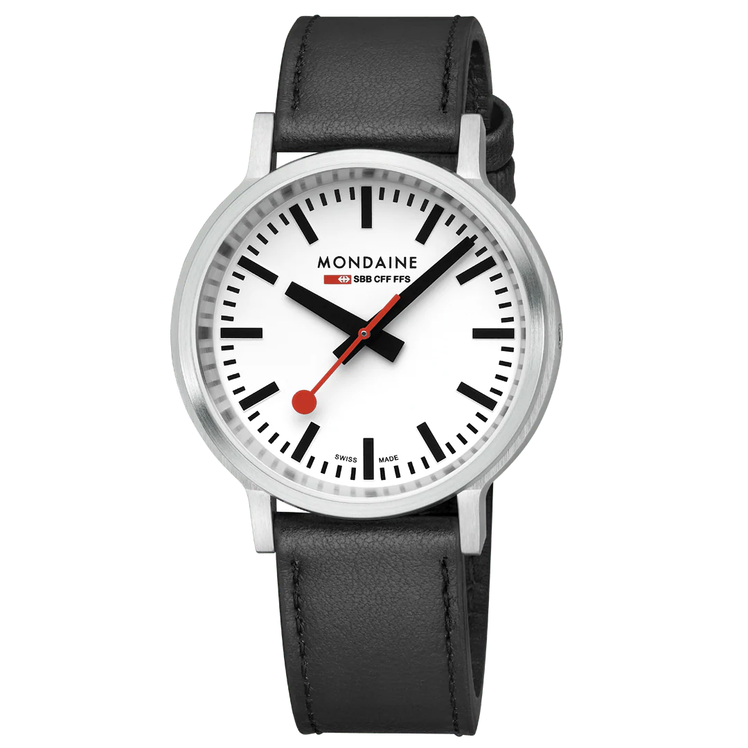 stop2go, 41 mm, Black Vegan Leather - Image 5