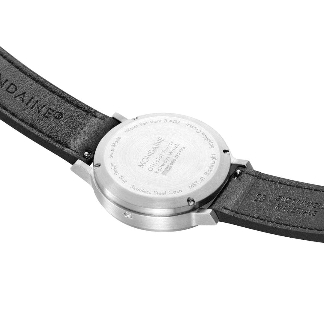 stop2go, 41 mm, Black Vegan Leather - Image 6