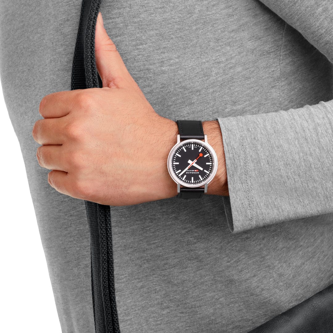 stop2go, 41 mm, Black Vegan Leather - Image 13