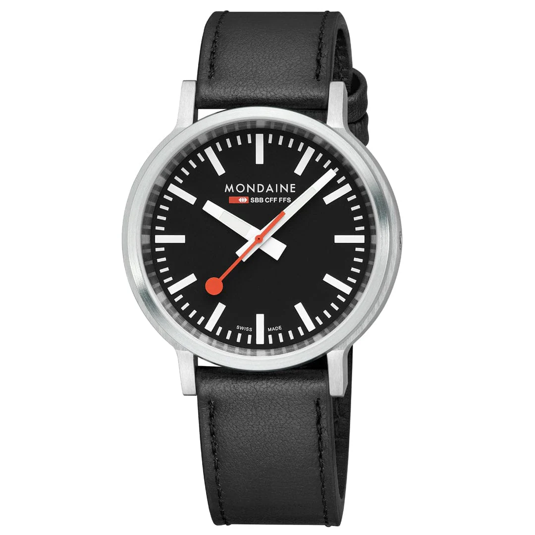 stop2go, 41 mm, Black Vegan Leather - Image 4