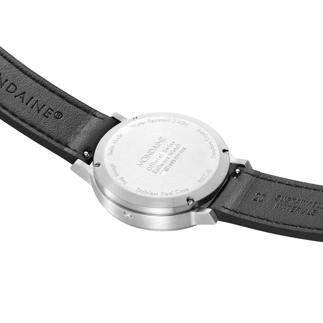 stop2go, 41 mm, Black Vegan Leather - Image 5