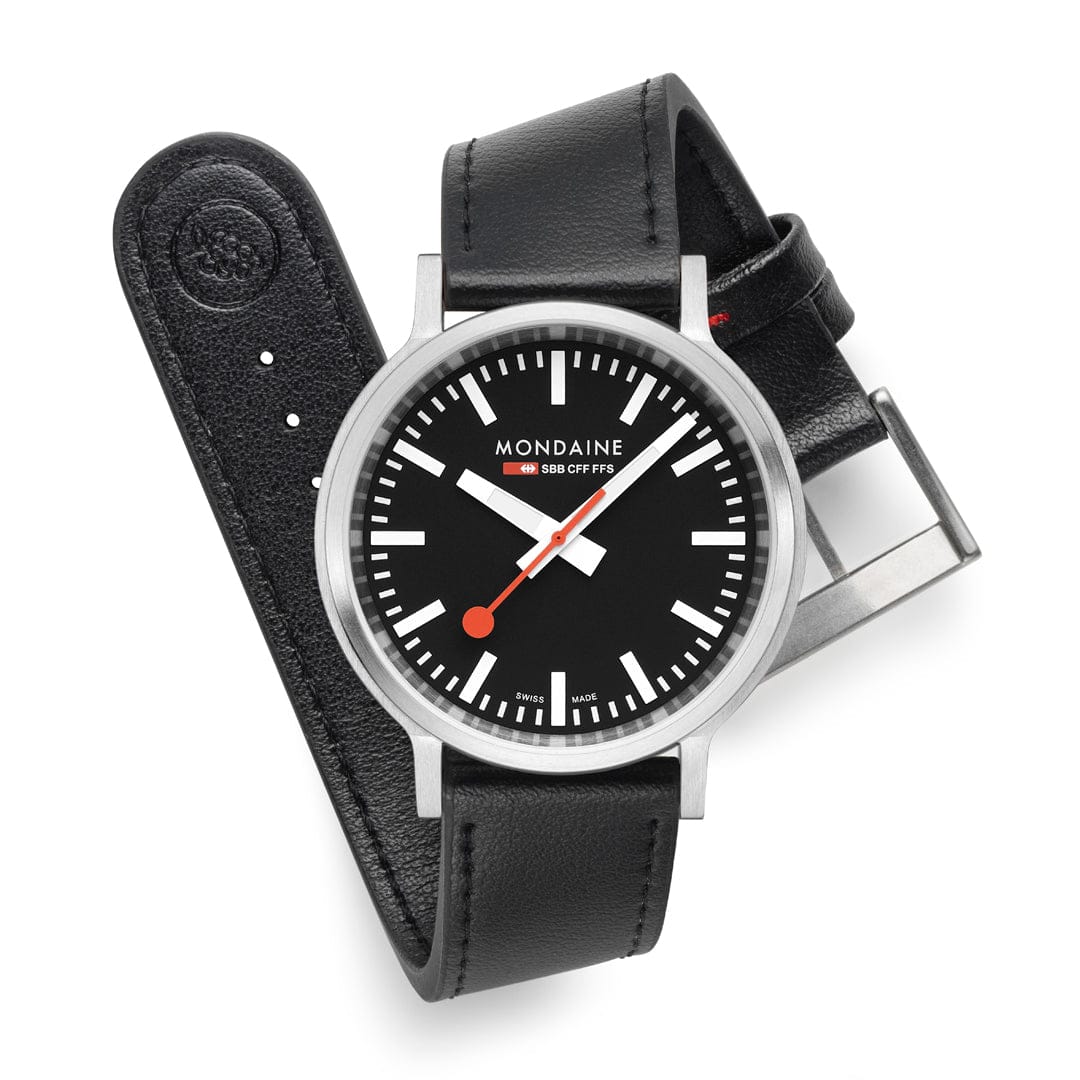 stop2go, 41 mm, Black Vegan Leather - Image 8