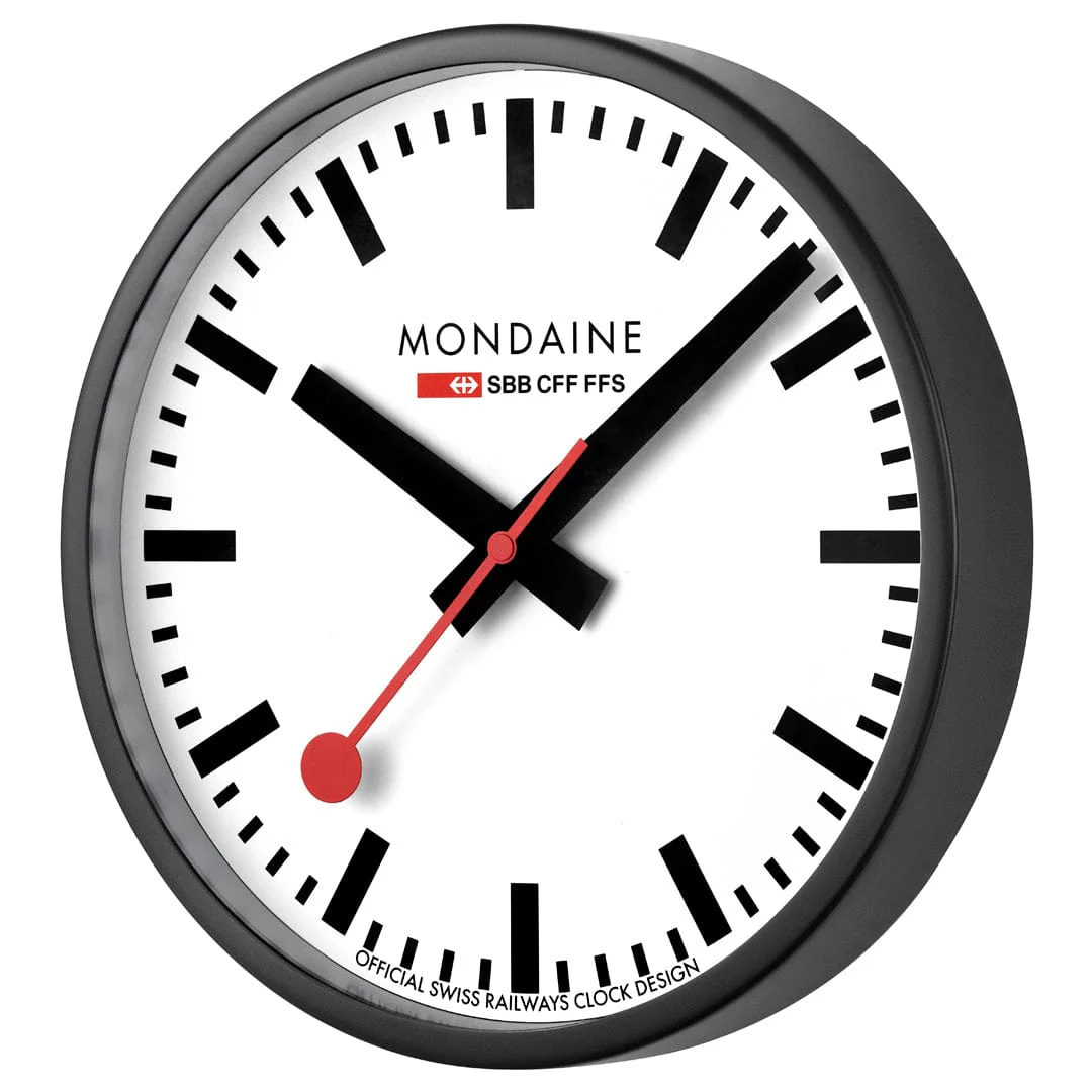 Wall Clock, 25 cm, Black - Image 3