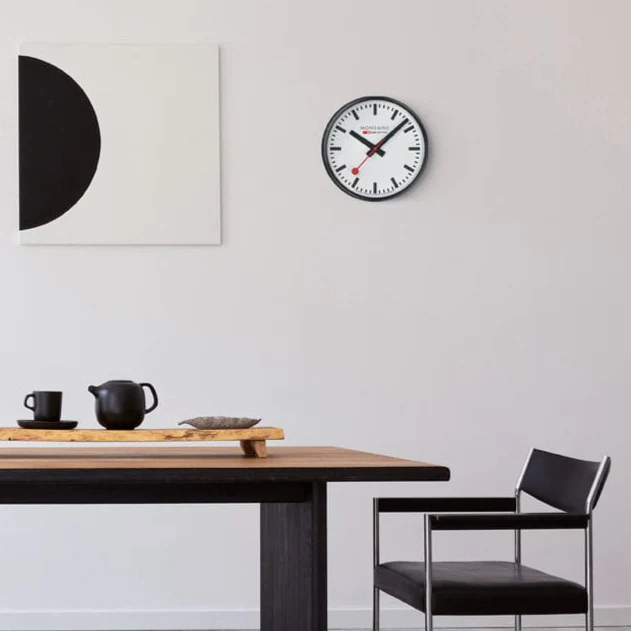 Wall Clock, 25 cm, Black - Image 7