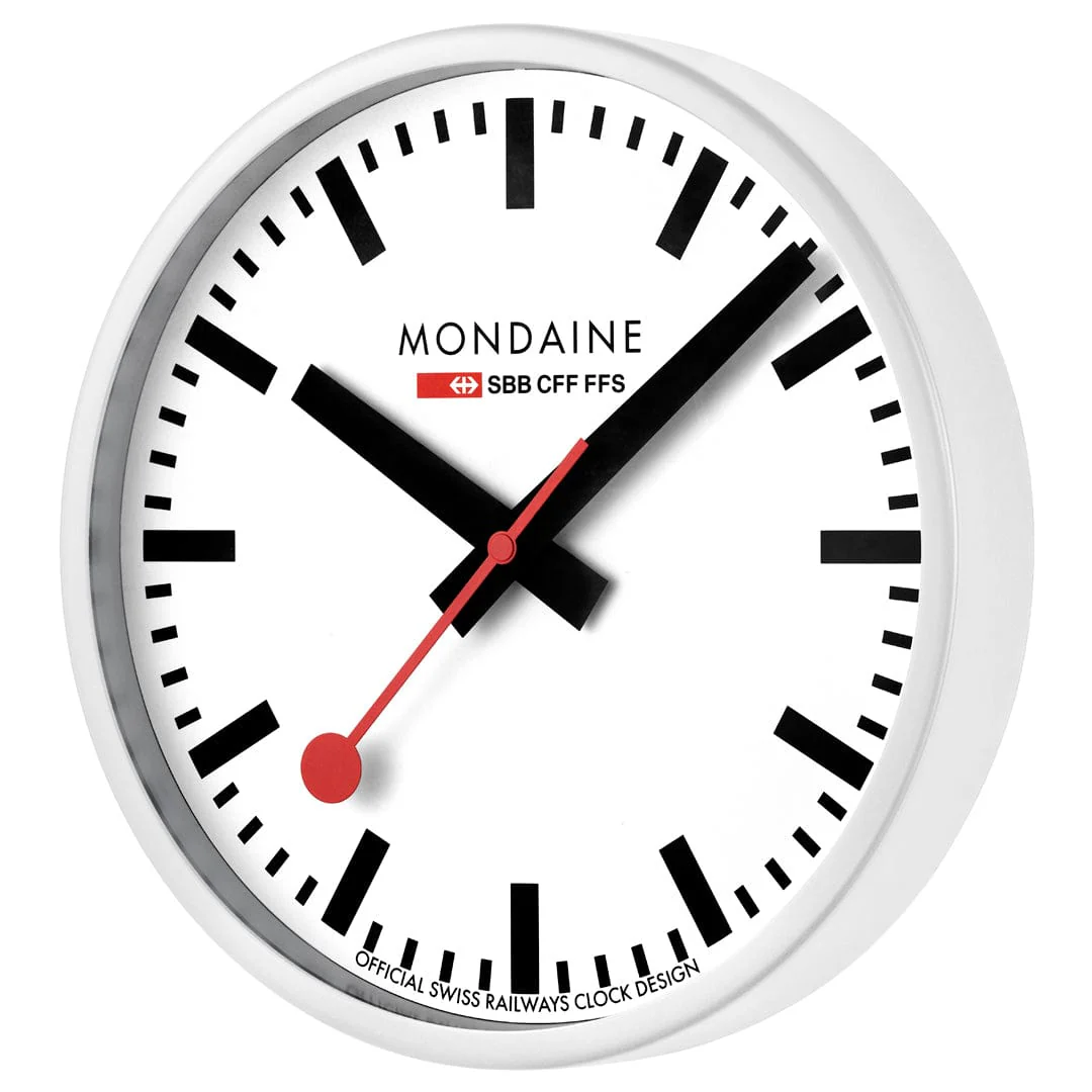 Wall Clock, 25 cm, White - Image 3
