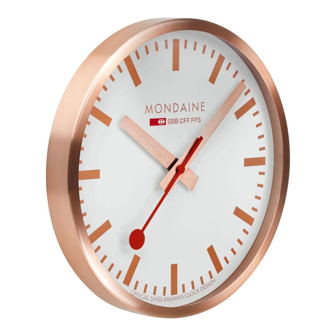 Wall Clock, 40cm, Rose Golden - Image 3